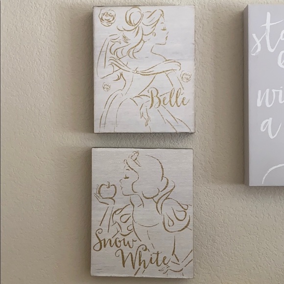 Disney Wall Decor Disney Princess Wall Art Poshmark